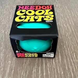 Needoh Cool Cats Teal Stress Toy